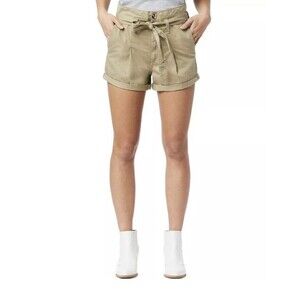 Sam Edelman Shorts Utility Trouser Women's  Size 6/28 Khaki Tie Waist Pockets